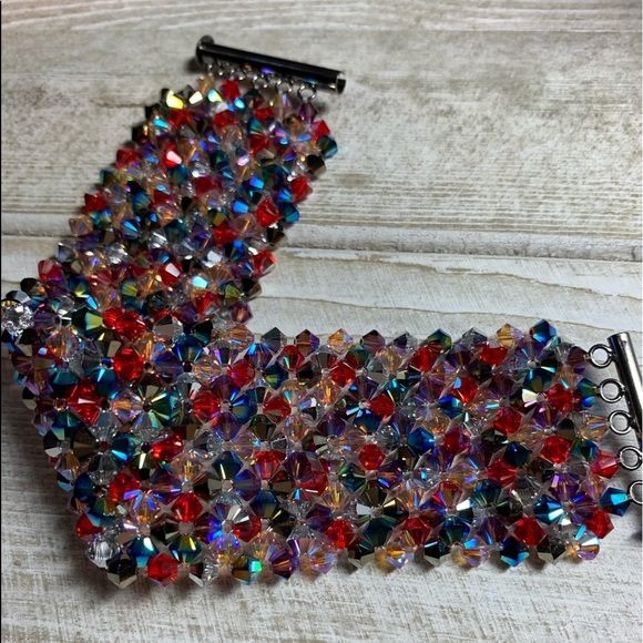 Handmade Swarovski Crystal “Rock Star” Bling Bracelet - Picture 4 of 7